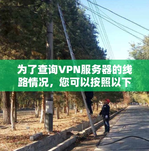 为了查询VPN服务器的线路情况,您可以按照以下步骤进行