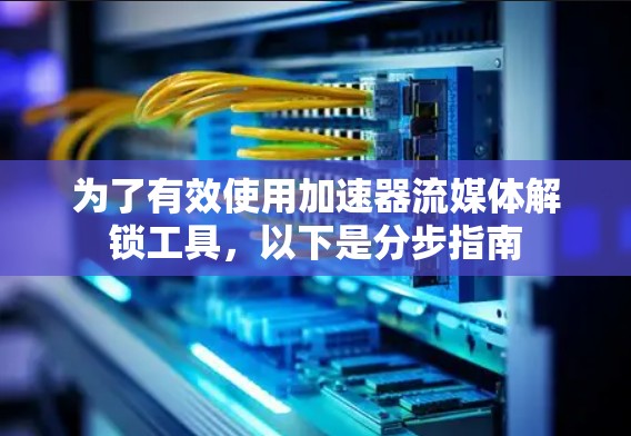 为了有效使用加速器流媒体解锁工具，以下是分步指南