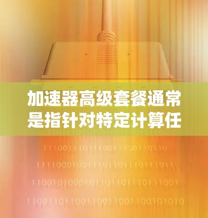 加速器高级套餐通常是指针对特定计算任务或资源调度需求设计的优化解决方案，旨在提升系统性能、效率或处理能力。具体内容取决于应用场景和需求，但通常包括以下几个方面