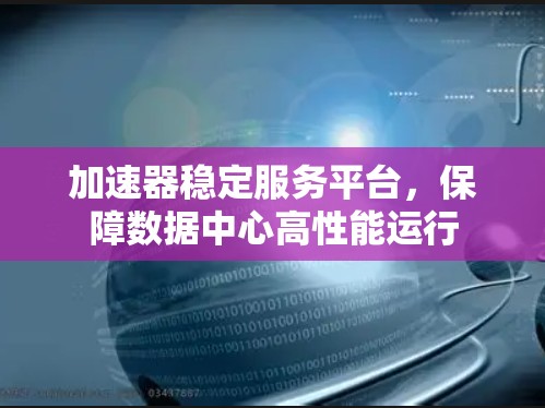 加速器稳定服务平台,保障数据中心高性能运行