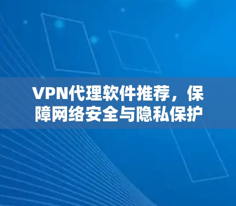 VPN代理软件推荐，保障网络安全与隐私保护