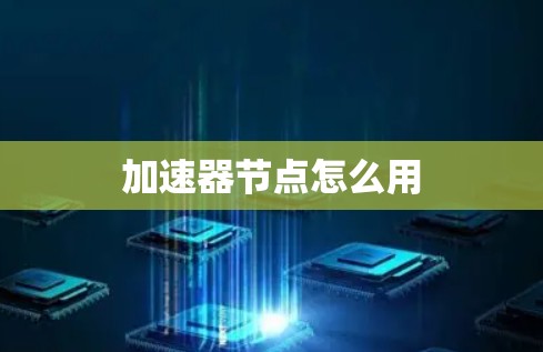 加速器节点怎么用