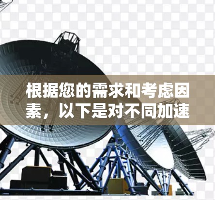 根据您的需求和考虑因素，以下是对不同加速器网络代理软件的总结和建议