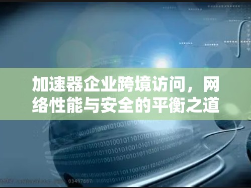 加速器企业跨境访问,网络性能与安全的平衡之道