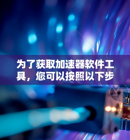 为了获取加速器软件工具，您可以按照以下步骤进行