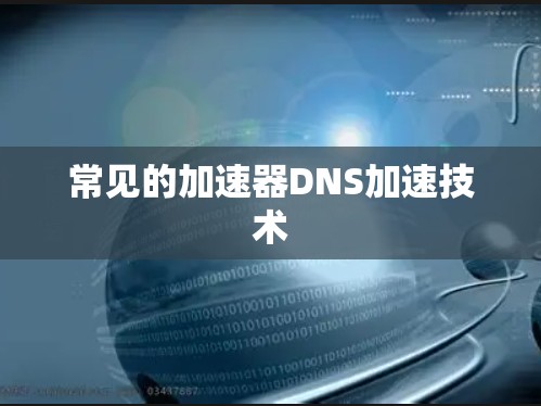 常见的加速器DNS加速技术